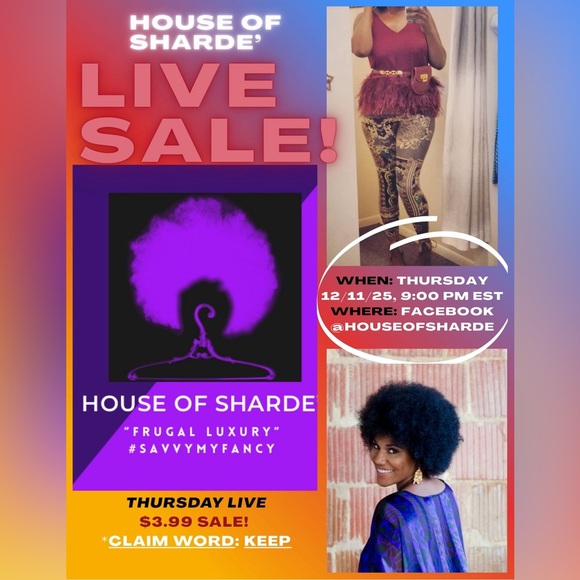 🚨🔔$3.99 Thursday FB Live Sale: 12/11/25‼️🛍️ - Picture 1 of 7